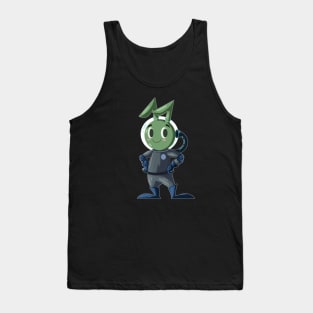 AN ALIEN RABBIT ASTRONAUT CARTOON CHARACTER Tank Top